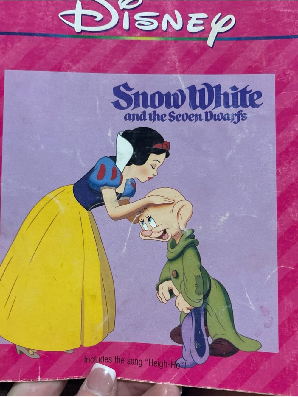 Disney Snow White Doll Artwork Print - Yellow, Blue, Red, Green